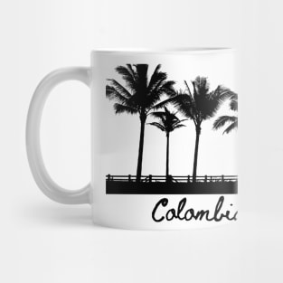 Colombia Palm Trees Silhouette Mug